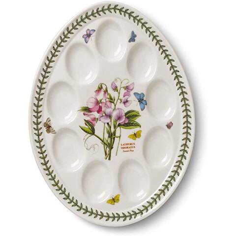 Botanic Garden Devilled Egg Plate (Sweet Pea) - 12 inch