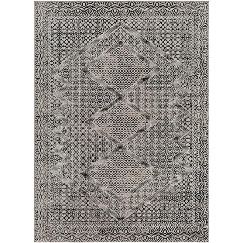 Livabliss Lavadora Global Geometric Machine Washable Boho Area Rug