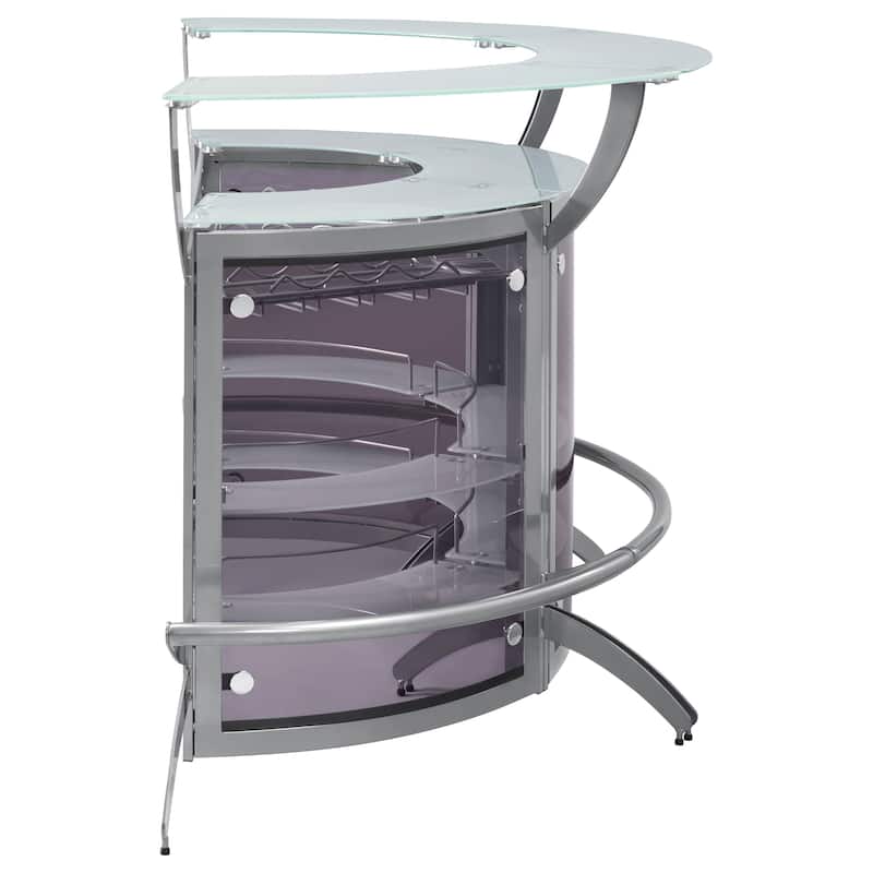 Dallas 3-piece Curved Freestanding Home Bar Cabinet