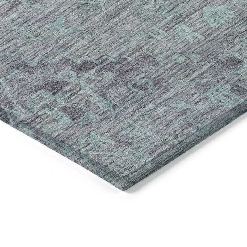 HomeRoots Floral Traditional Rectangle Outdoor Rug