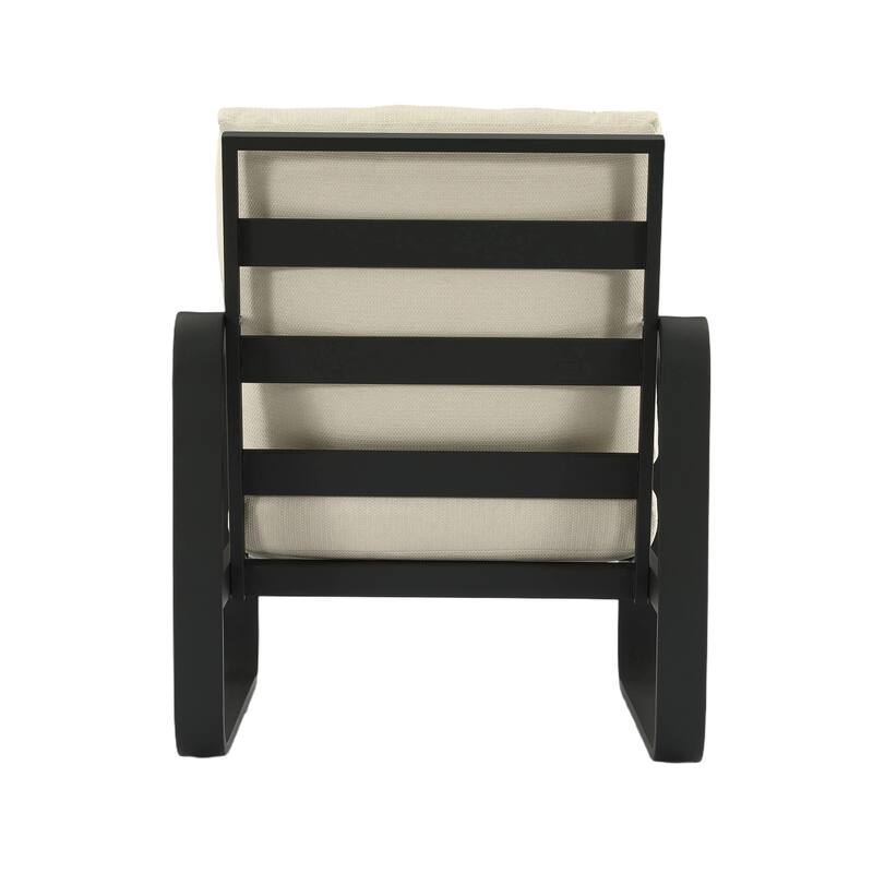 Outdoor Patio Sofa with Removable Cushions, Weather-Resistant