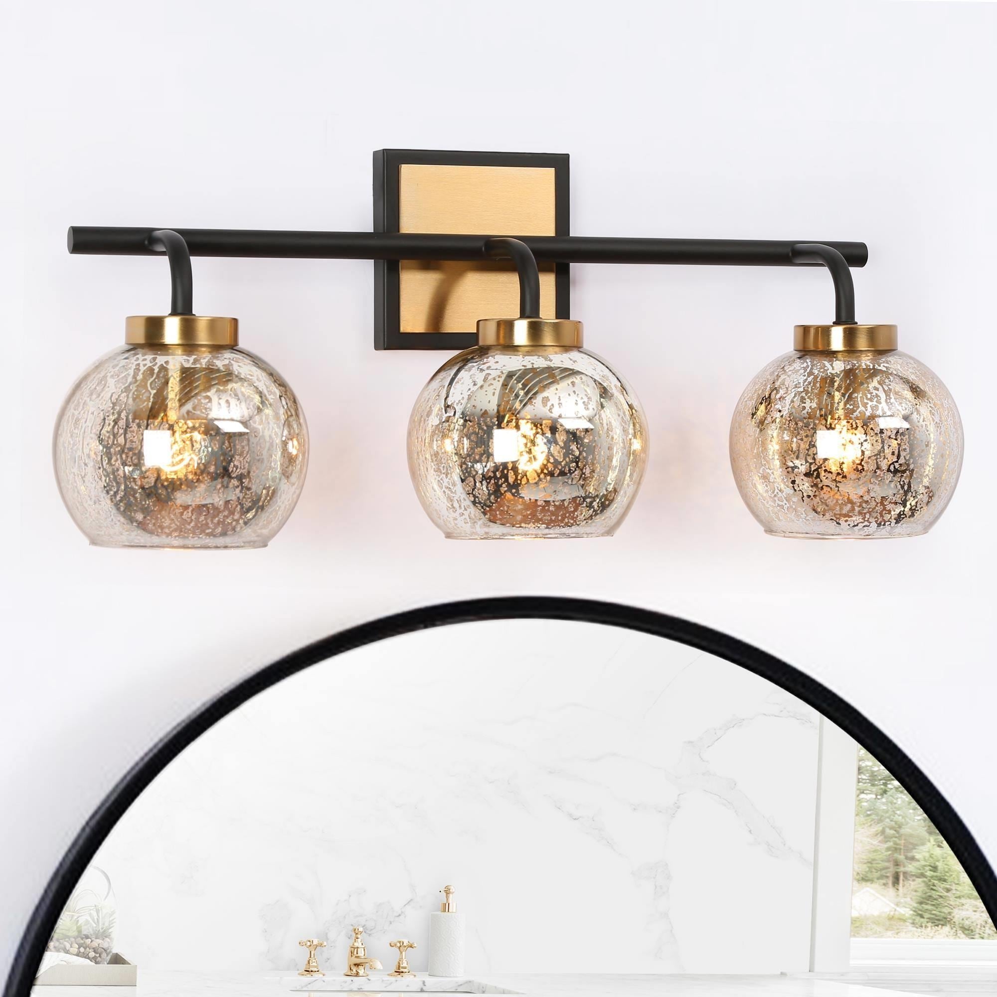 Mercury glass sales vanity light