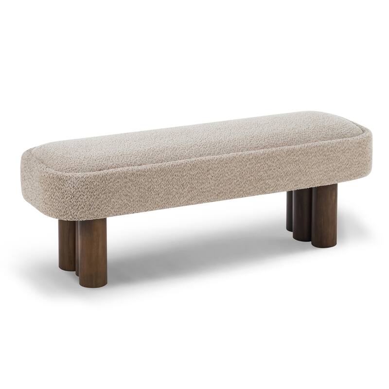 Christopher Knight Home - Modern Upholstered Dining Bench with Padded Seating