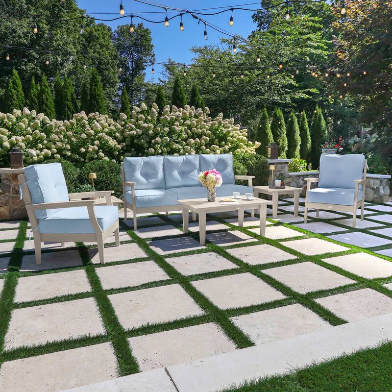 HIGHWOOD Lehigh 6-Piece Couch and Chair Deep Seating Set