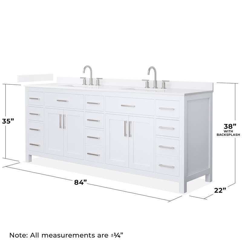 Wyndham Collection WCG2424-84D-QTZ-US3MXX Beckett 84" Free Standing