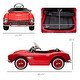 preview thumbnail 5 of 6, Electric Ride-On BMW 507 for Kids with Music, Seatbelt & Retractable Handle - Red