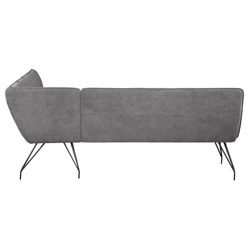 Dodson Fabric Upholstered L-Shaped Nook Dining Bench