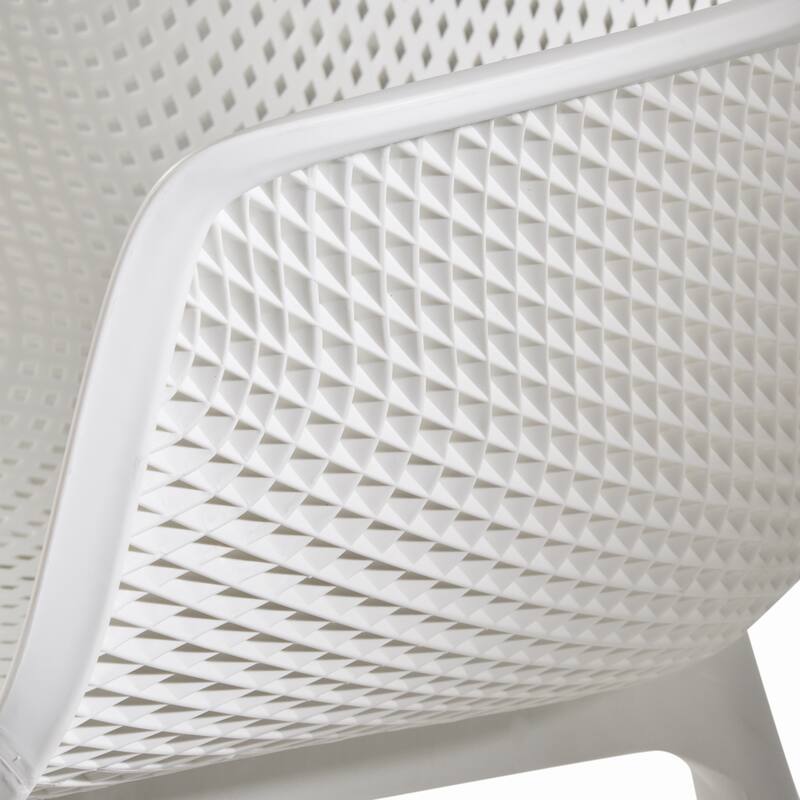 Lotus Outdoor Modern Dining Chairs (Set of 4) by Christopher Knight Home