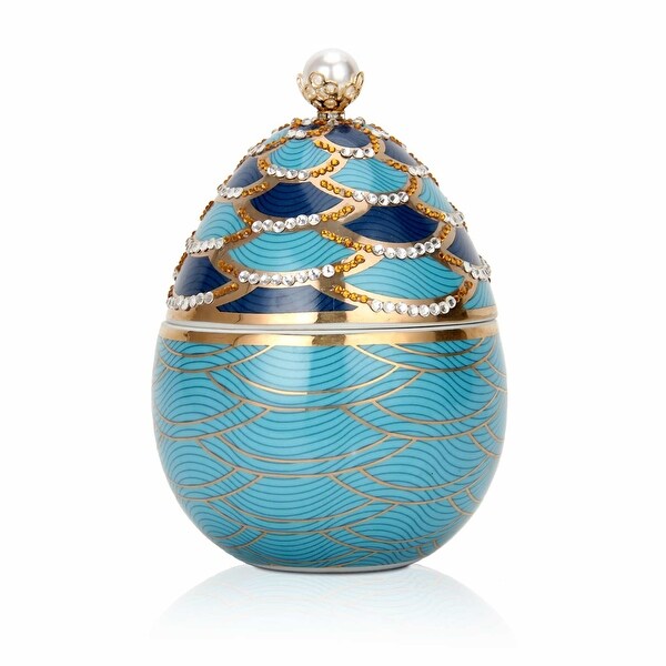 Pearl Scales Faberge Egg Candle