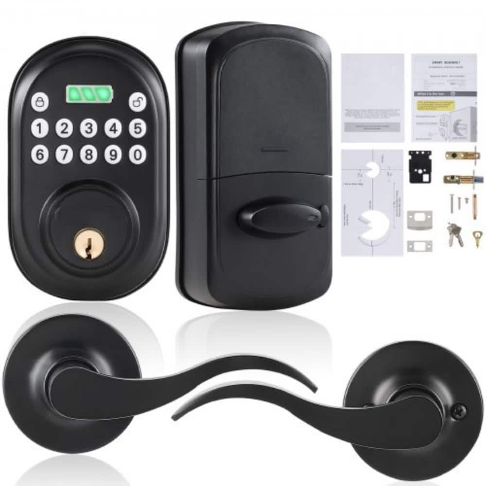 Electronic Keypad Door Lock with Auto-Locking Deadbolt - 4.8 x 2.8 in