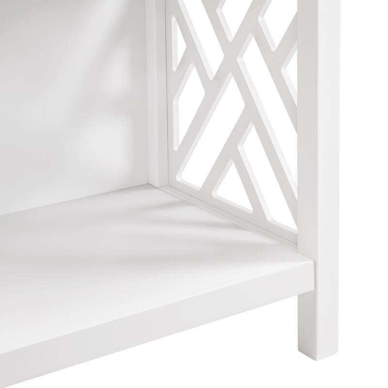 Coventry Bench with Cushion (White) - White
