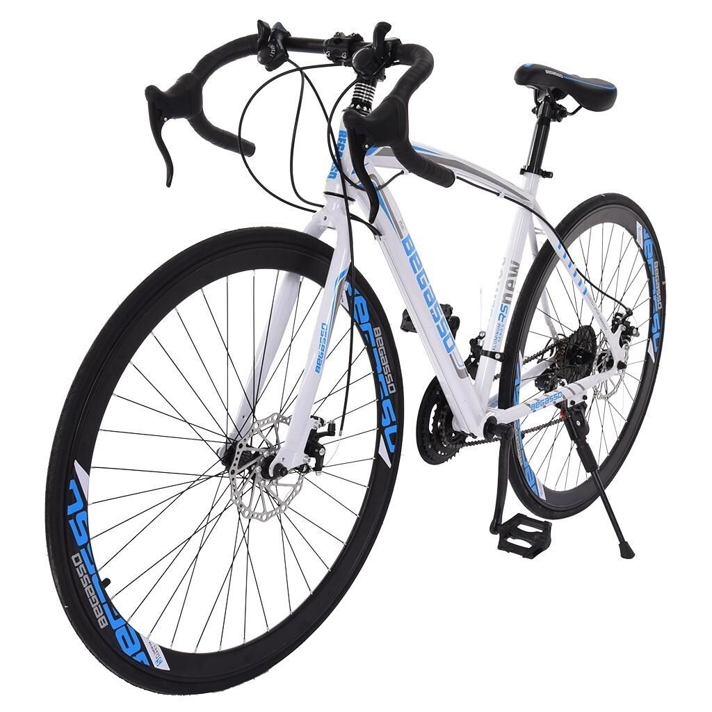 Begasso Shimanos Full Suspension Road Bike 21 Speed Disc Brakes 700c