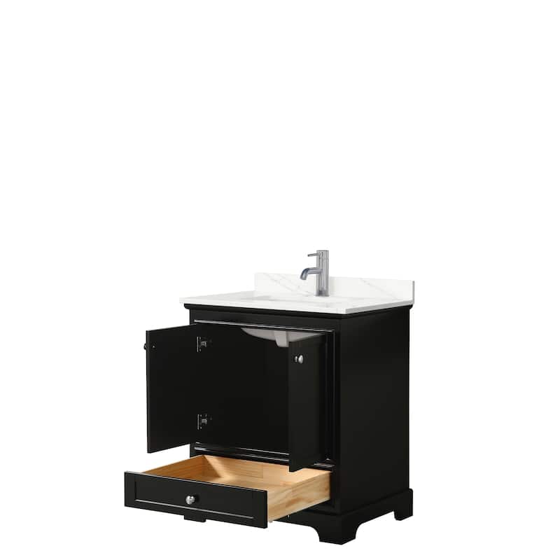 Deborah 30-inch Single Vanity, Quartz Top