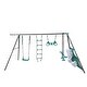 preview thumbnail 2 of 3, Green Interesting Four Function Swingset