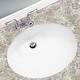 preview thumbnail 5 of 6, Oval White 17x14-inch Undermount Vanity Sink