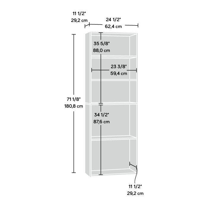 Beginnings Collection 5-Shelf Bookcase