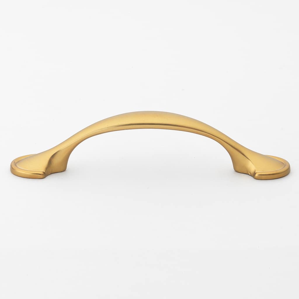 GlideRite 5-Pack 3 in. Center Gold Arch Cabinet Pulls - Brass Gold