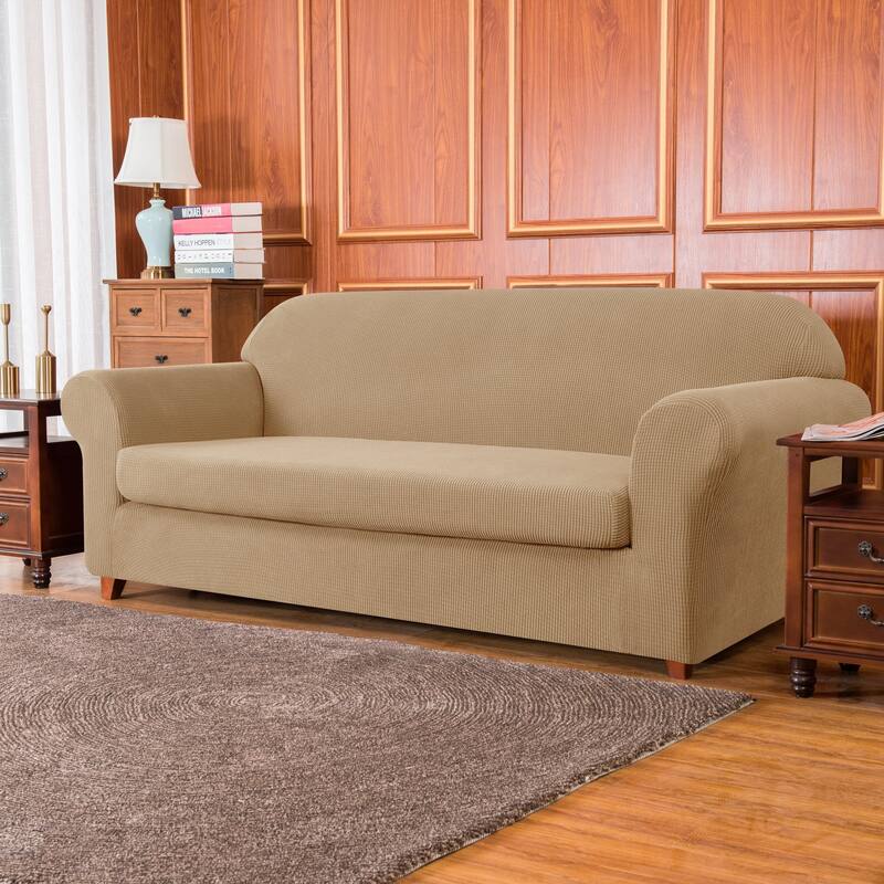 Subrtex 2 Piece XL Sofa Slipcover Stretch Spandex Furniture Protector