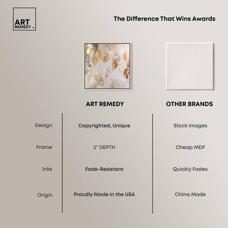 Golden Glimmer Gesture III Canvas by Art Remedy