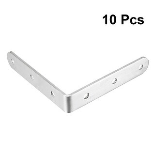 10pcs 100mmx100mmx20mm Corner Brace L Shape Angle Bracket - Silver Tone ...