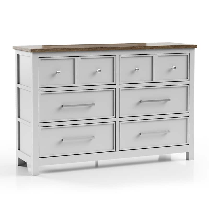 Furniture of America Althea Modern Farmhouse 3-Piece Wood Dresser and 2 Nightstand Bedroom Set