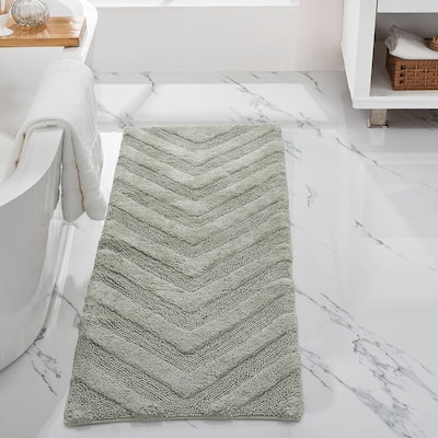 Better Trends Bathroom Rug 100% Cotton Tufted Water Absorbent Bath Rug for Shower, Sink Bath Mats Machine Wash Hugo Collection