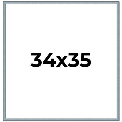 34x35 Frame Rustic Sky Blue Solid Wood Picture Frame | 0.75 Inch