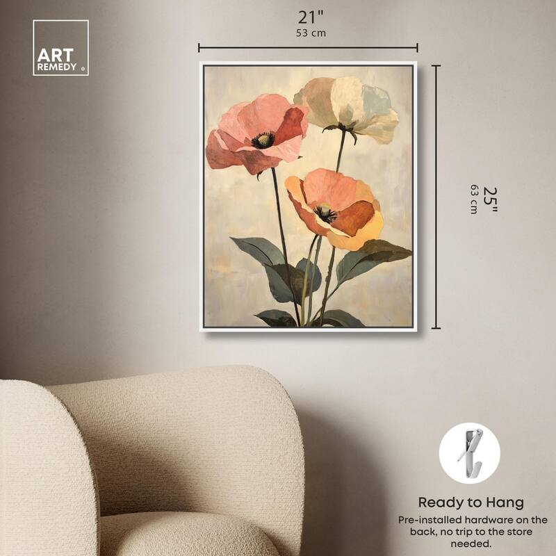 Blush and Ochre I Canvas by Art Remedy