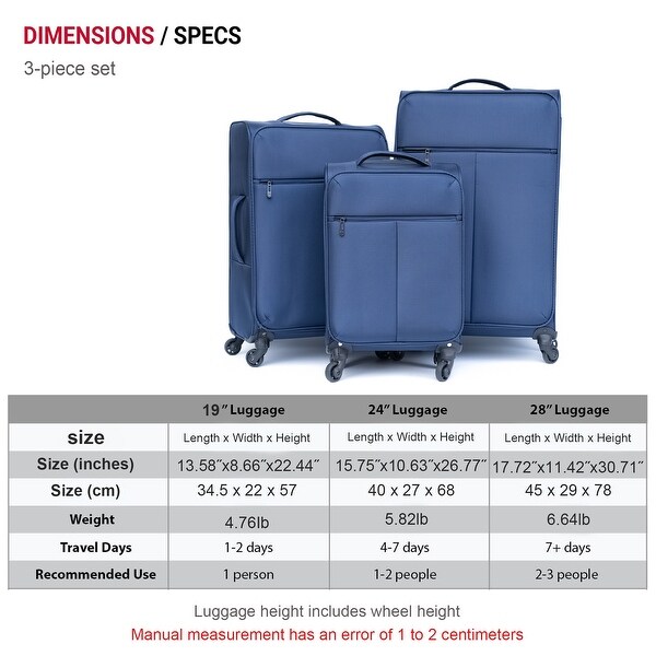 Oxford cloth suitcase (No password lock) - Bed Bath & Beyond