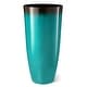 preview thumbnail 37 of 47, Glitzhome 30"H Set of 2 Oversized Gradient Cobalt Blue/Turquoise/Red Tall Plastic Planter