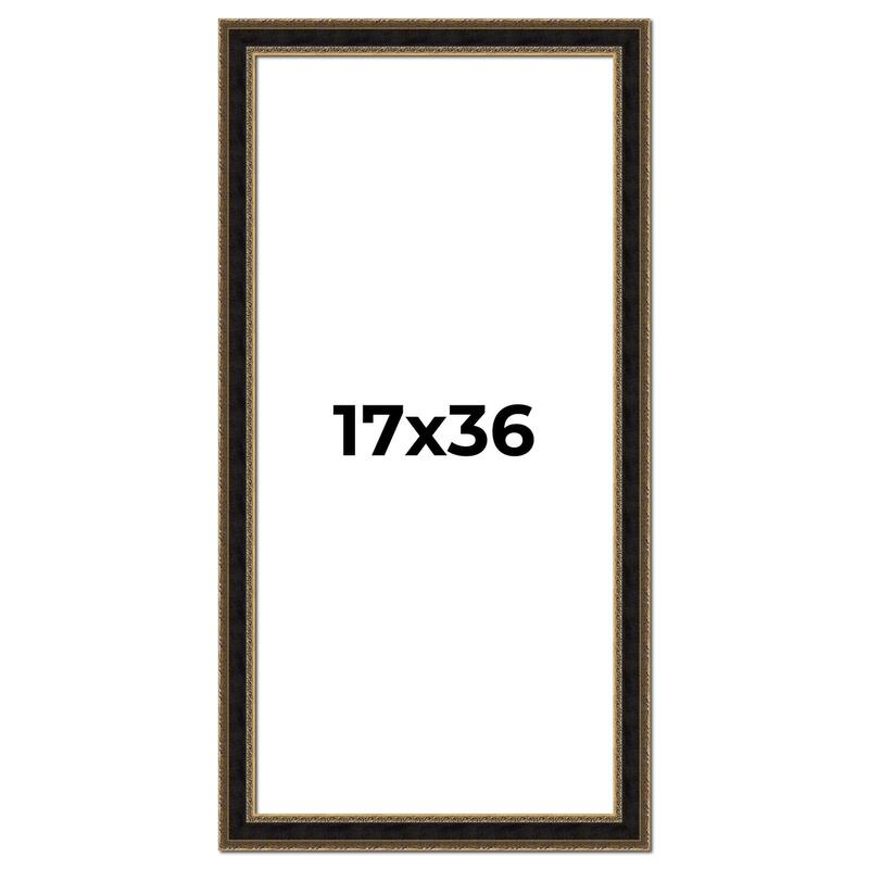 17x36 Frame Gold Antique Vintage Sold Wood Picture Frame | 1.75 Inch