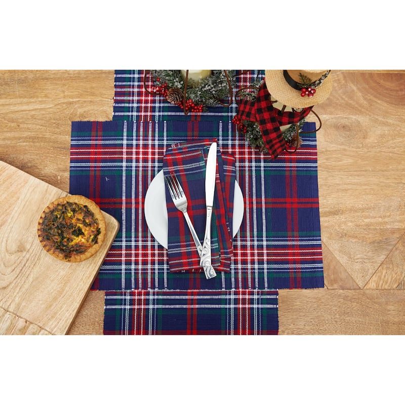 Douglas Plaid Placemat Set 6