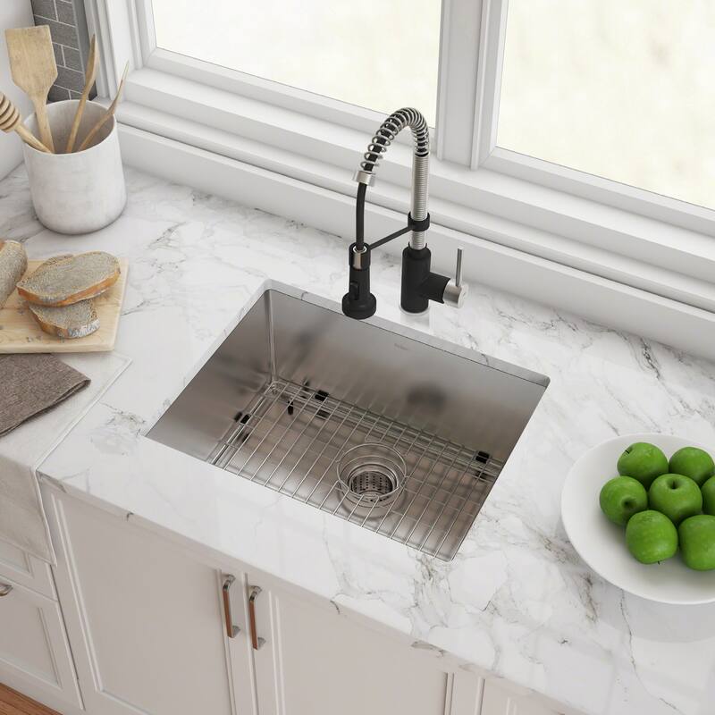 KRAUS Standart PRO Undermount Single Bowl Stainless Steel Kitchen Sink
