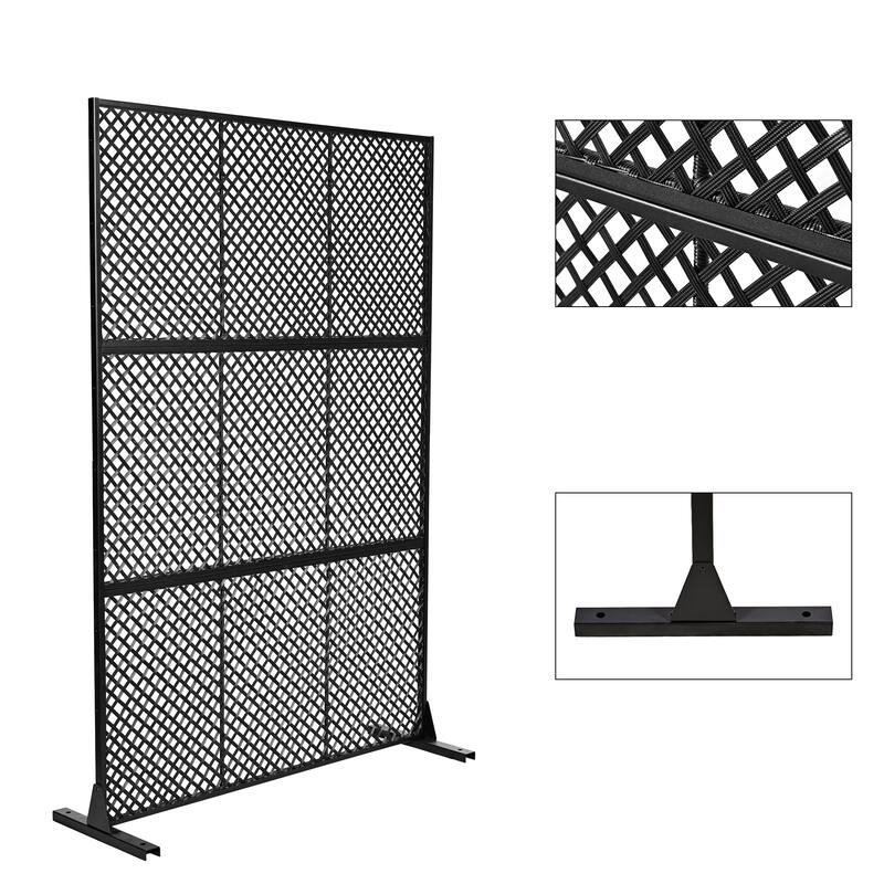 Outdoor Free Standing Metal Privacy Screen