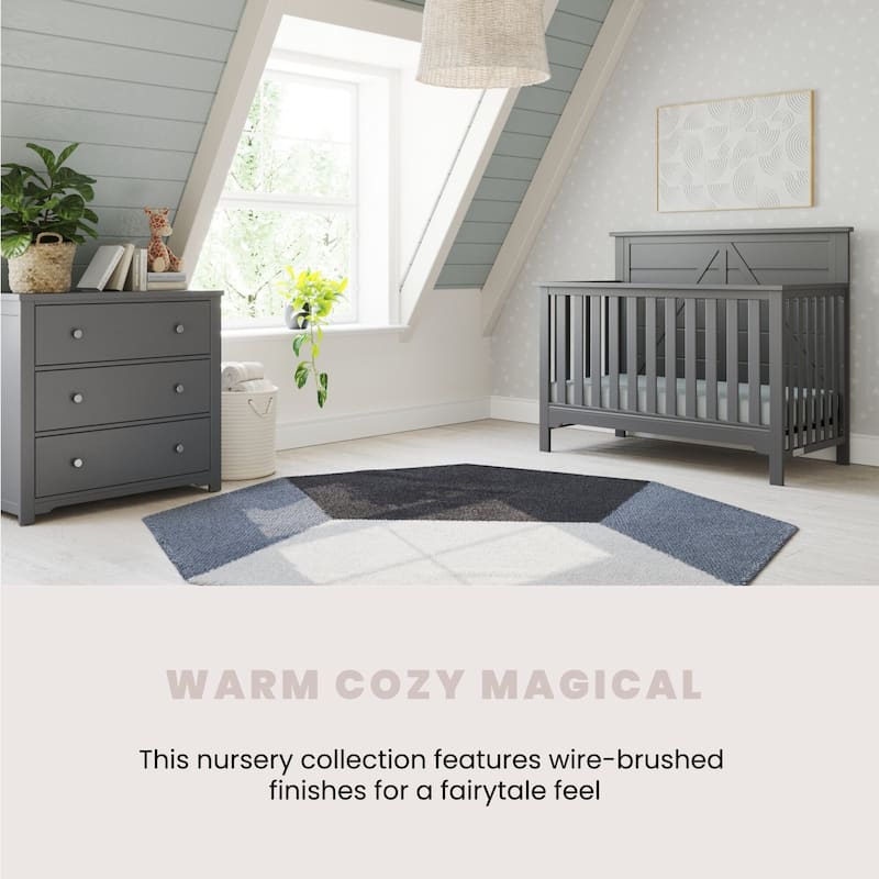 Forever Eclectic Woodland 4-in-1 Convertible Baby Crib