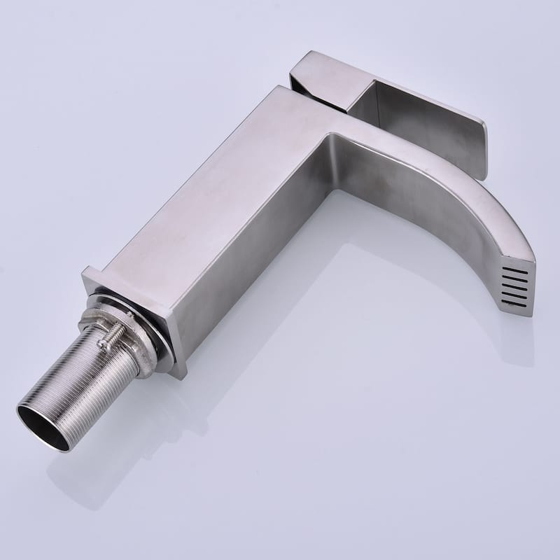 Single lever modern style waterfall spout faucet