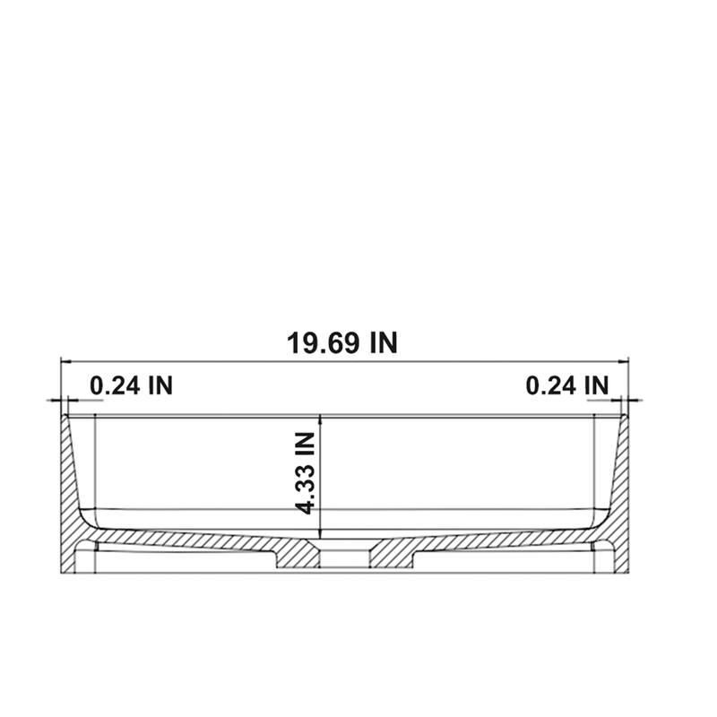 Stone Resin Vessel Bathroom Sink Basin with Pop-Up Drain