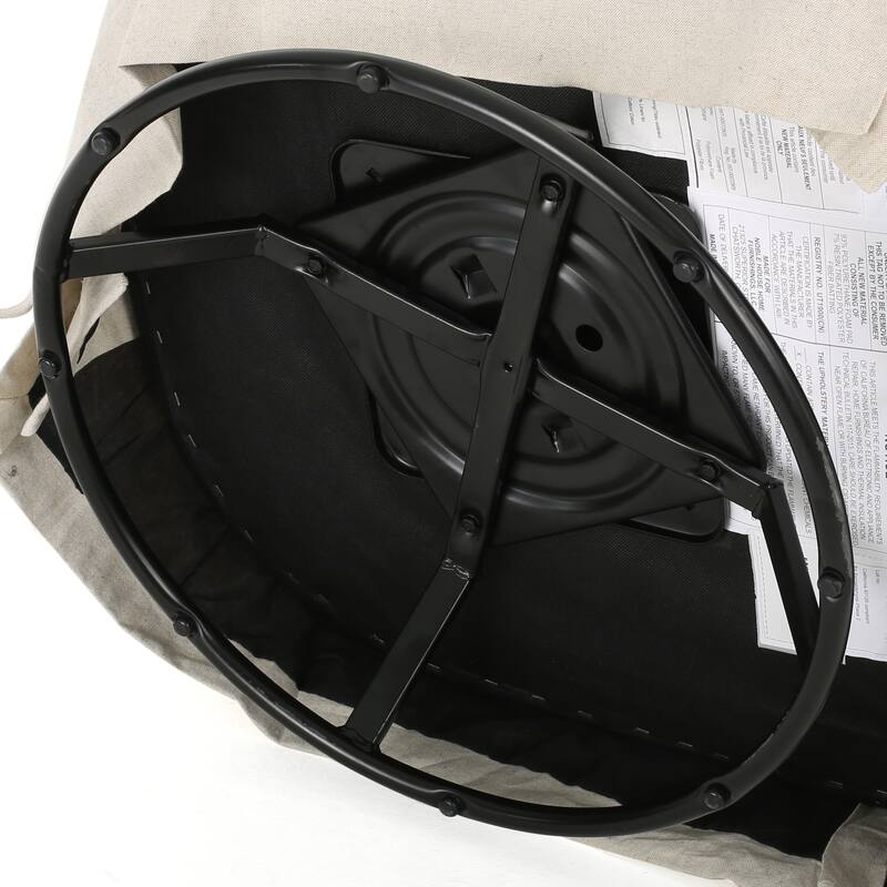 Mid-Century Modern Swivel Armchair with Metal Base, Flared Arms, Upholstered Reading Chair, Single Sofa for Living Room