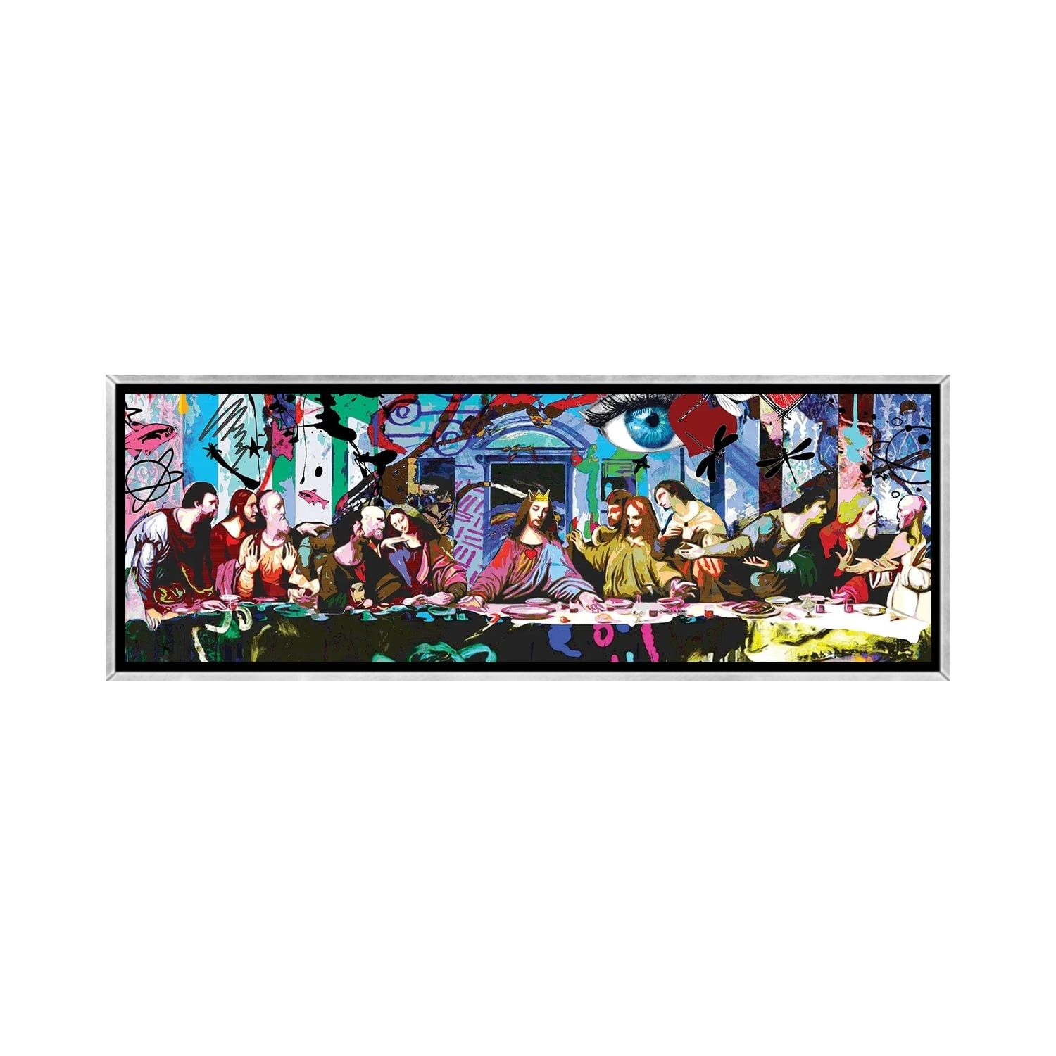 iCanvas "Last Soupper" by Gabriel Cozzarelli Framed