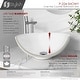 preview thumbnail 7 of 9, STYLISH 16 inch Porcelain Ceramic Round Vessel Sink Above Counter cUPC - 16" x 16" x 6 1/4"