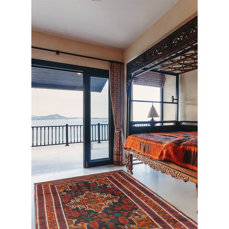 ECARPETGALLERY Hand-knotted Teimani Black, Wool Rug - 3'9 x 5'9