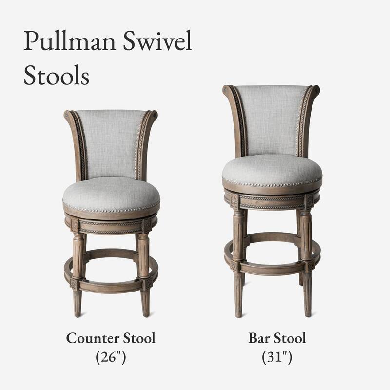 Maven Lane 26" Pullman Swivel Counter Height Kitchen Stool