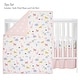 preview thumbnail 2 of 7, Lambs & Ivy Snuggle Jungle Pastel Safari Cotton Jersey 3-Piece Crib Bedding Set