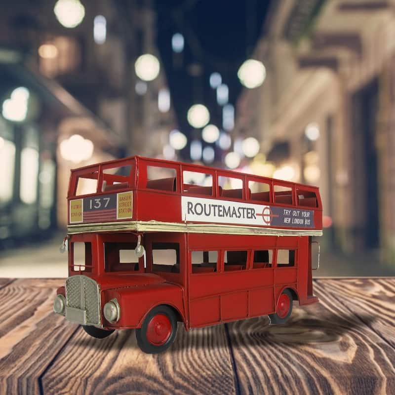 Red London Bus Model - Small - Small - Yellow