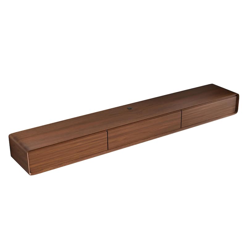 Modland 78" Modern Floating TV Stand Wall Mounted Media Control Center for Living Room - 78