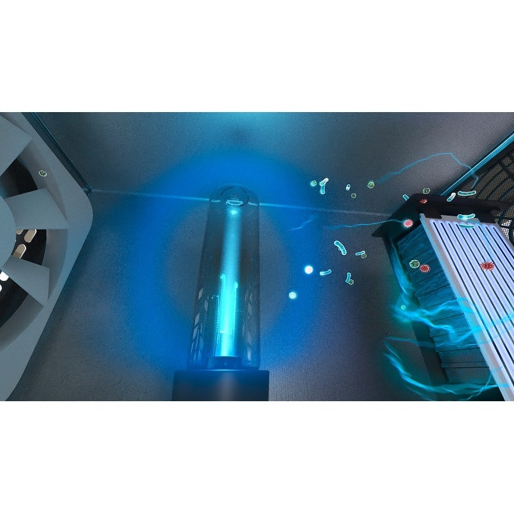 Stainless Steel Commercial Ozone Generator UV Air Purifier 6,000 to 12,000 mg/hr Industrial Stregnth - Silver