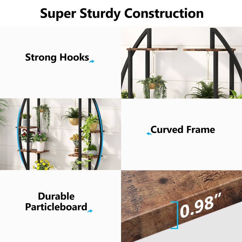 Plant Stand Display Shelf Flower Rack for Home Garden