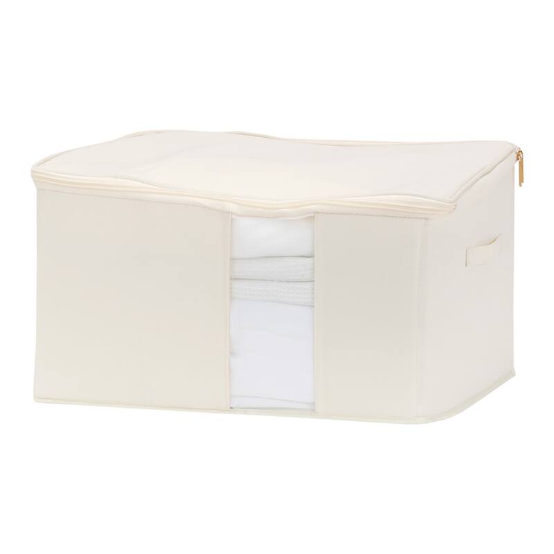 1 Pack Clothes Storage, Foldable Storage Bags for Organizing Bedroom, Clothing, Closet Organizers and Storage with Handles