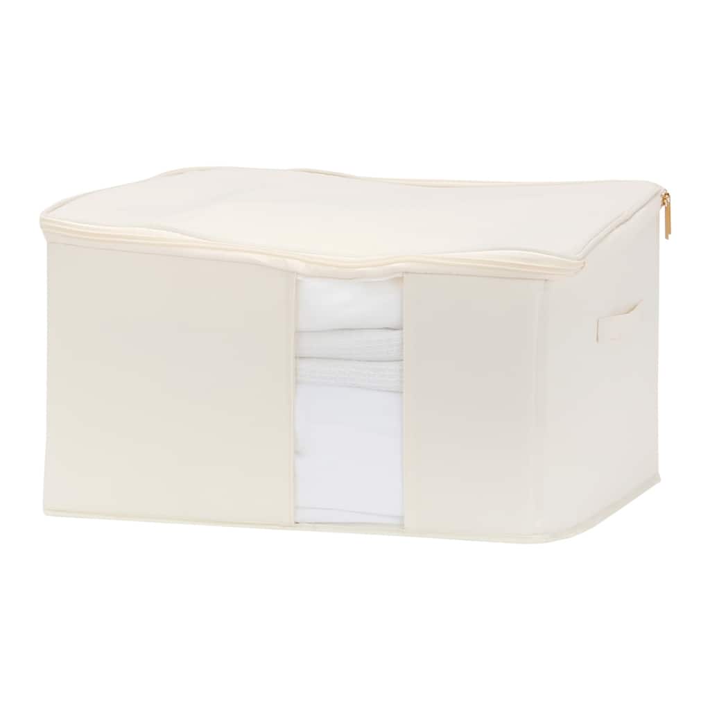1 Pack Clothes Storage, Foldable Storage Bags for Organizing Bedroom, Clothing, Closet Organizers and Storage with Handles
