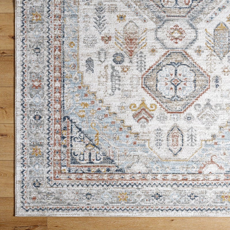 Livabliss Transitional Beckham Medallion Area Rug